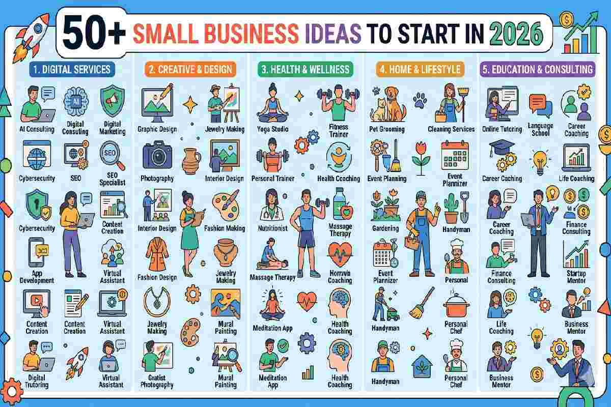 50+ Small Business Ideas to Start in 2026 50+ Small Business Ideas to Start in 2026