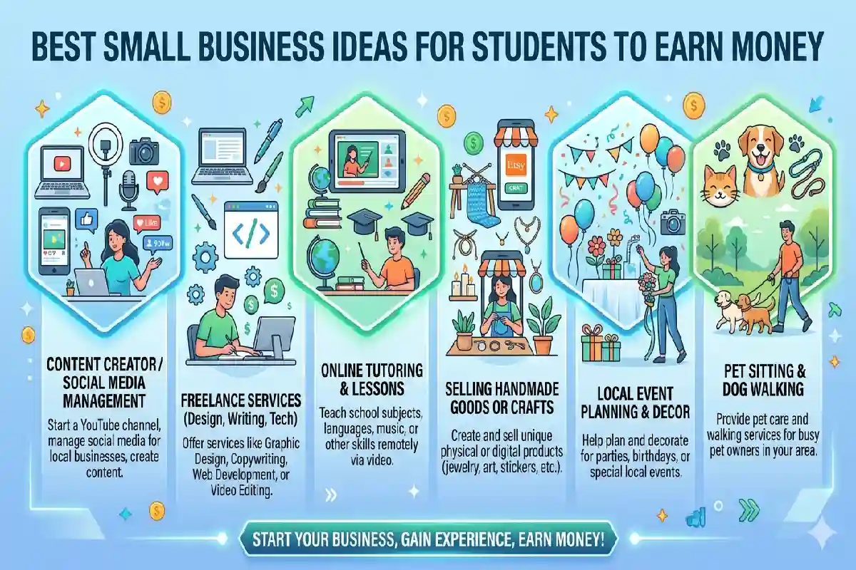 Best Small Business Ideas for Students to Earn Money Best Small Business Ideas for Students to Earn Money