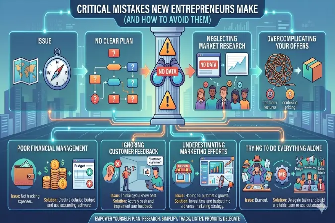 Common mistakes new entrepreneurs make