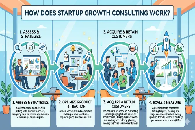 How does Startup Growth Consulting work
