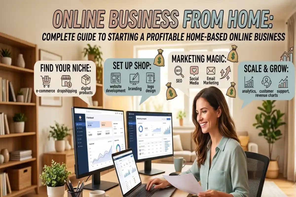 Online Business From Home: Starting a Profitable Home-Based Online Business