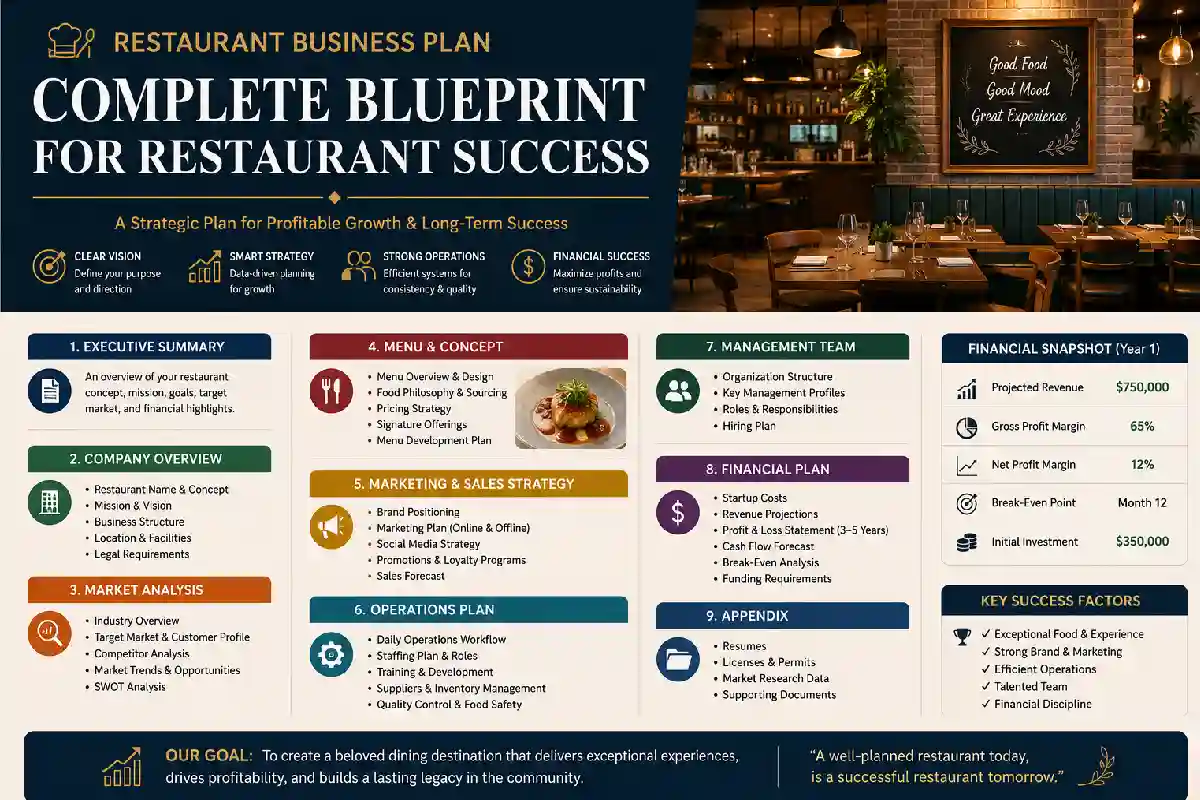 Restaurant Business Plan: Complete Blueprint for Restaurant Success