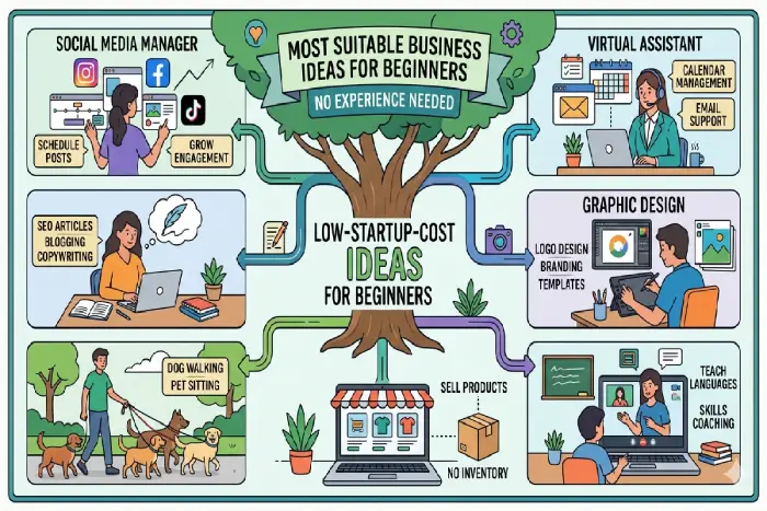 What is the most suitable business idea for beginners