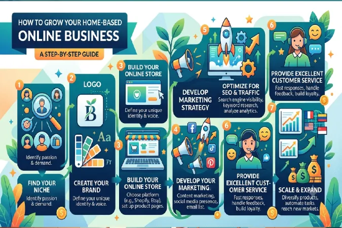 how to grow online Business From Home