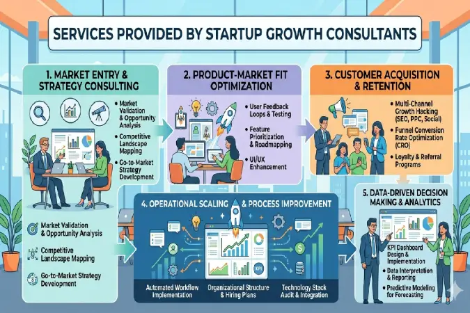 services provided by startup growth