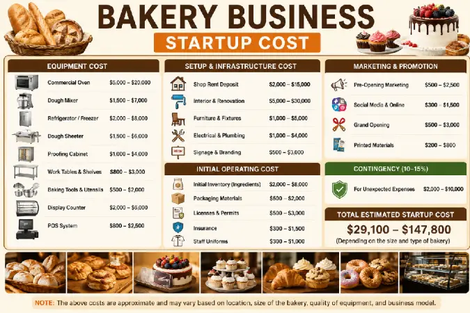 bakery business startup