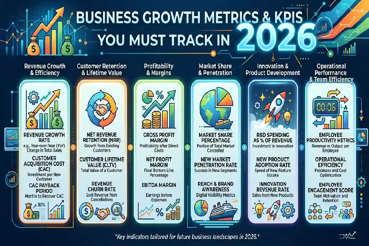 Business Growth Metrics & KPIs You Must Track in 2026 Business Growth Metrics & KPIs You Must Track in 2026