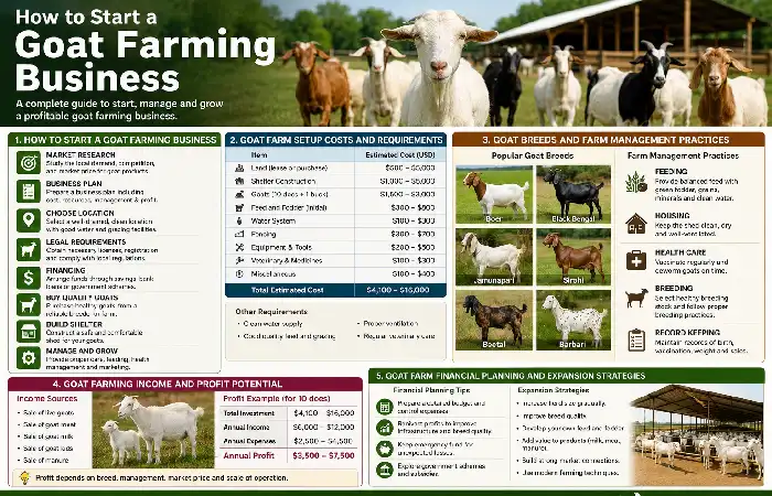 how to start goat farming business