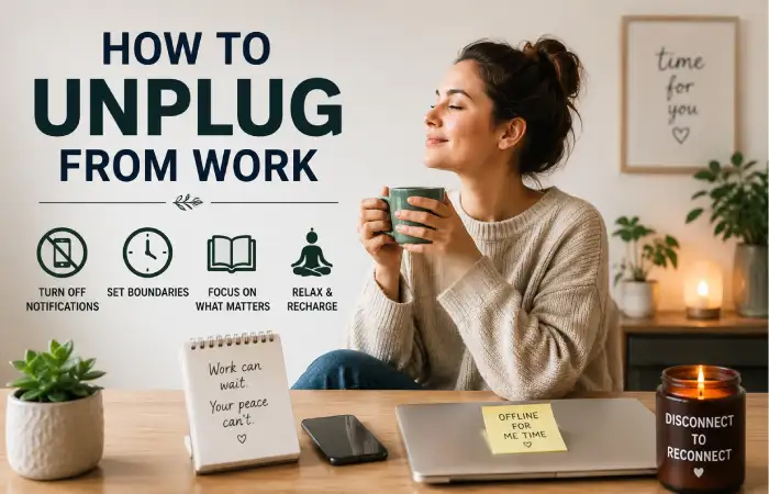 how to unplug from work