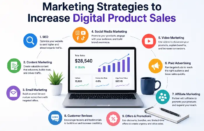 marketing strategies to increase digital product sales