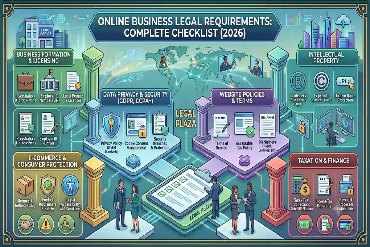 Online Business Legal Requirements: Complete Checklist (2026) Online Business Legal Requirements: Complete Checklist (2026)