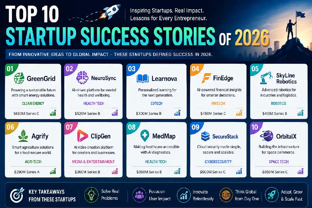 Top 10 Startup Success Stories of 2026 (And Lessons Learned) Top 10 Startup Success Stories of 2026 (And Lessons Learned)