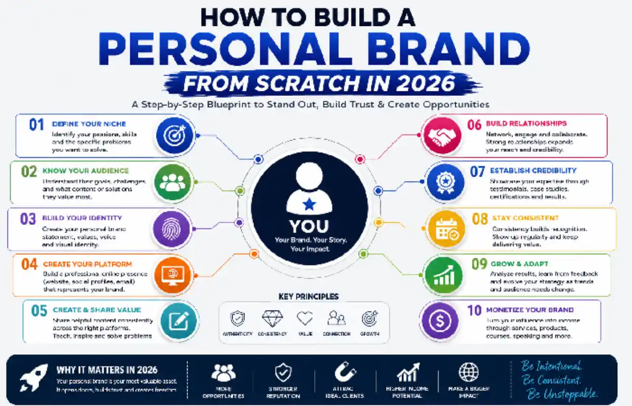 How to Build a Personal Brand From Scratch in 2026 (Full Guide) How to Build a Personal Brand From Scratch in 2026 (Full Guide)