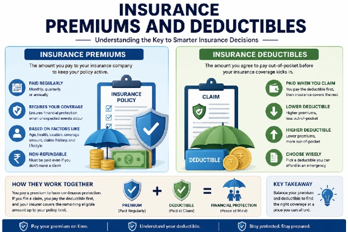 insurance premiums and deductibles