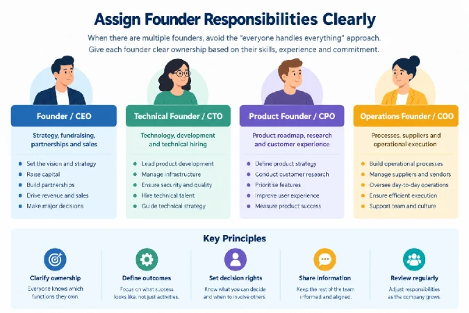 Assign Founder Responsibilities Clearly