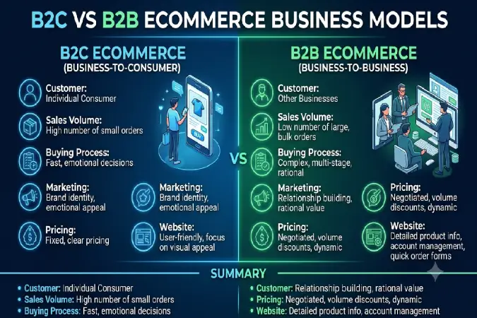 B2C vs B2B Ecommerce Business Models