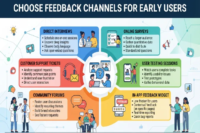 Choose Feedback Channels for Early Users