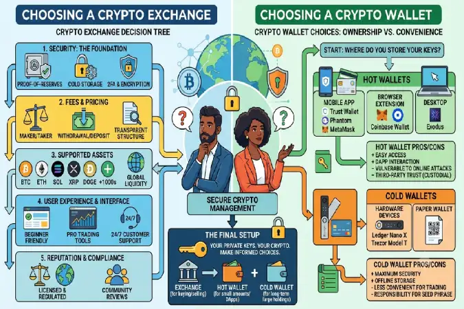 Choosing a Crypto Exchange and Wallet