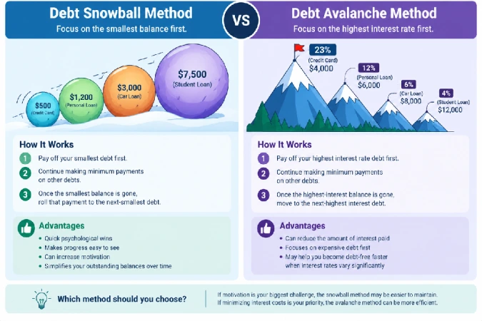 Debt Snowball vs. Debt Avalanche Method