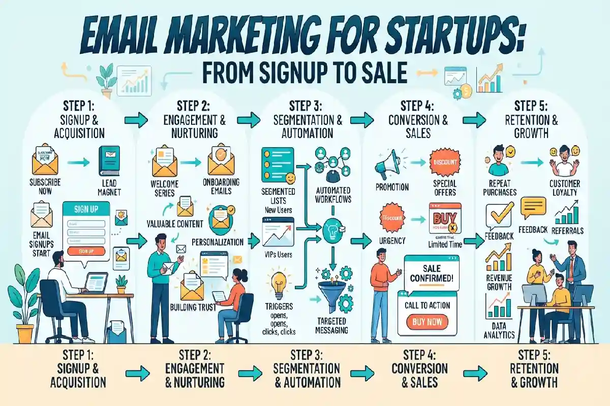 Email Marketing for Startups: From Signup to Sale