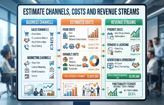 Estimate Channels, Costs and Revenue Streams