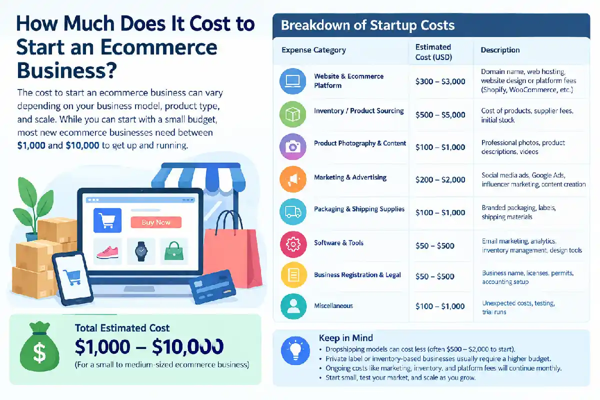 Ecommerce Startup Costs: How Much Do You Need?