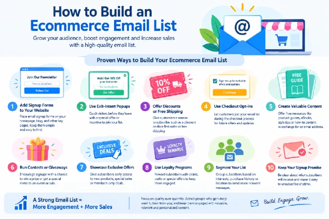 How to Build an Ecommerce Email List