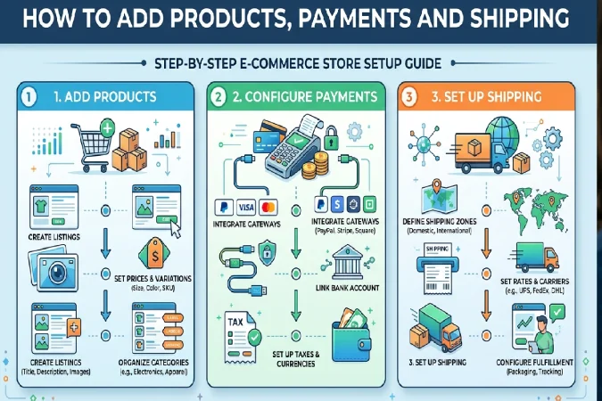 How to add products and payment