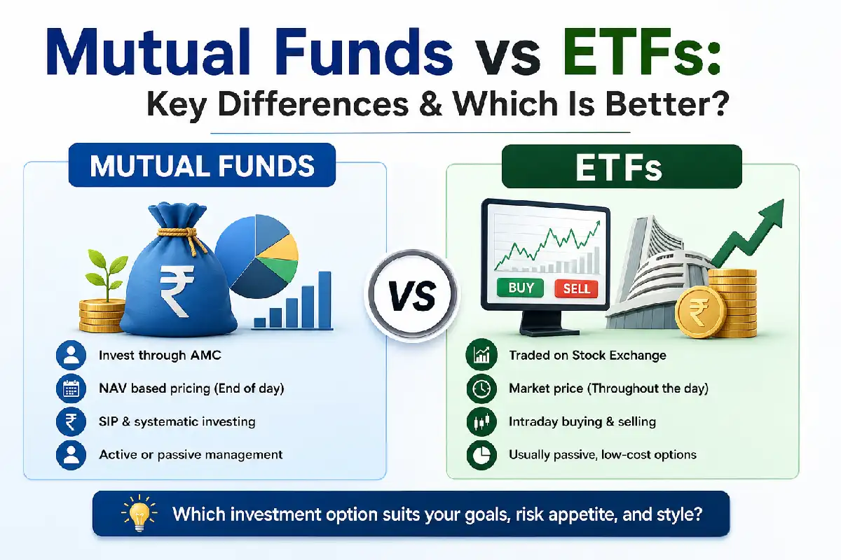 Mutual Funds vs ETFs: Key Differences and Which Is Right for You Mutual Funds vs ETFs: Key Differences and Which Is Right for You