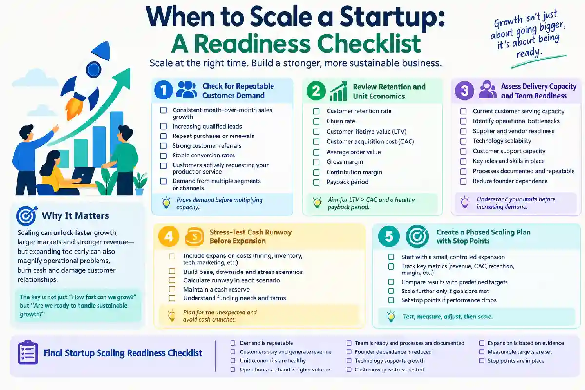 When to Scale a Startup: A Readiness Checklist