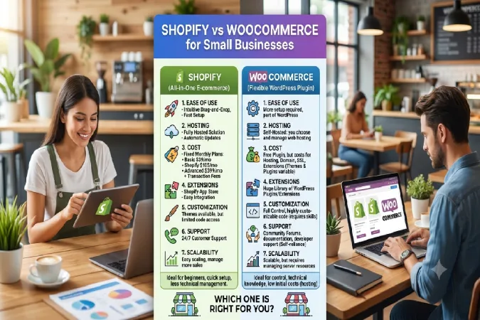 Shopify vs WooCommerce for Small Businesses