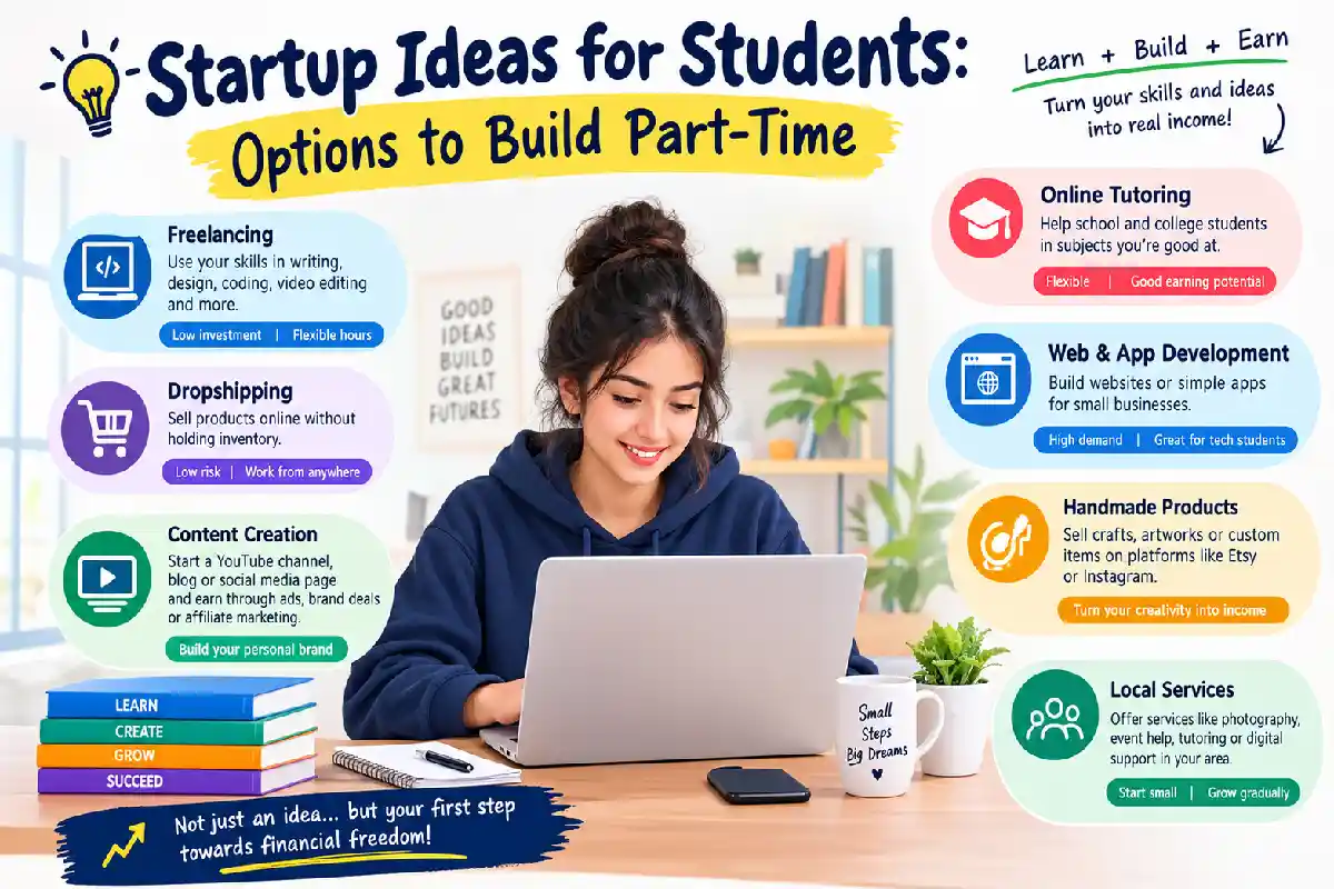 Startup Ideas for Students: Options to Build Part-Time Startup Ideas for Students: Options to Build Part-Time
