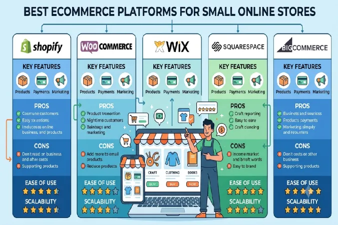 best commerce platforms for Small online stores