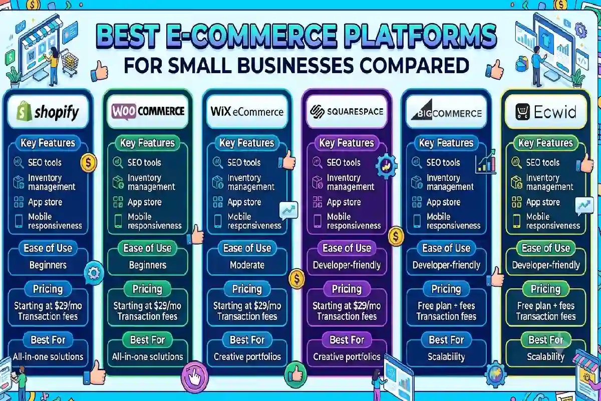 Best Ecommerce Platforms for Small Businesses Compared Best Ecommerce Platforms for Small Businesses Compared