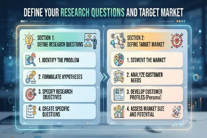 define Your Research Questions and Target Market