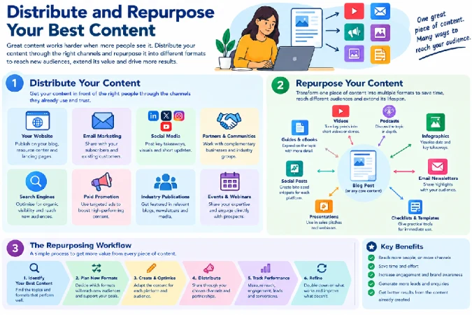 distribute and repurpose