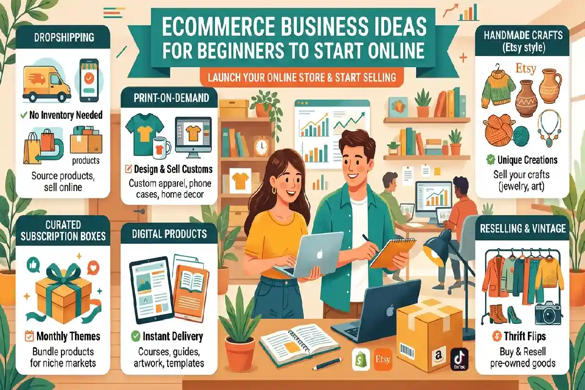 Ecommerce Business Ideas for Beginners to Start Online