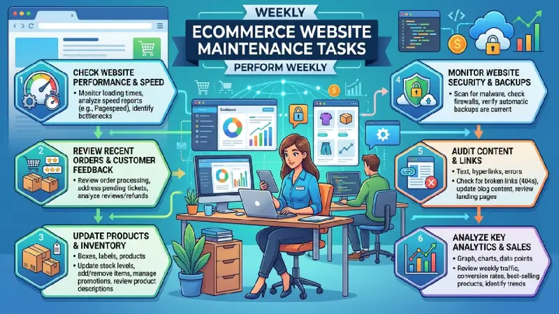 ecommerce website tasks