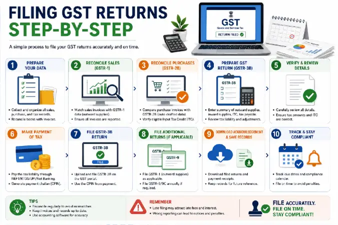 filing GST Returns Step-by-Step