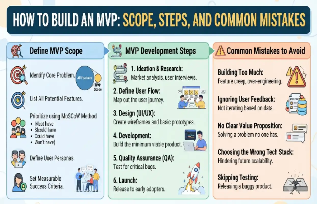 How to Build an MVP: Scope, Steps and Common Mistakes How to Build an MVP: Scope, Steps and Common Mistakes