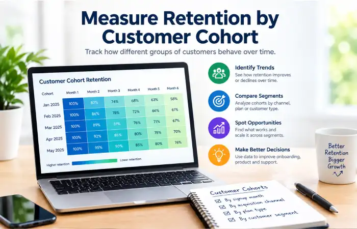 Measure Retention by Customer Cohort