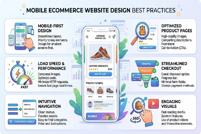 mobile ecommerce website design