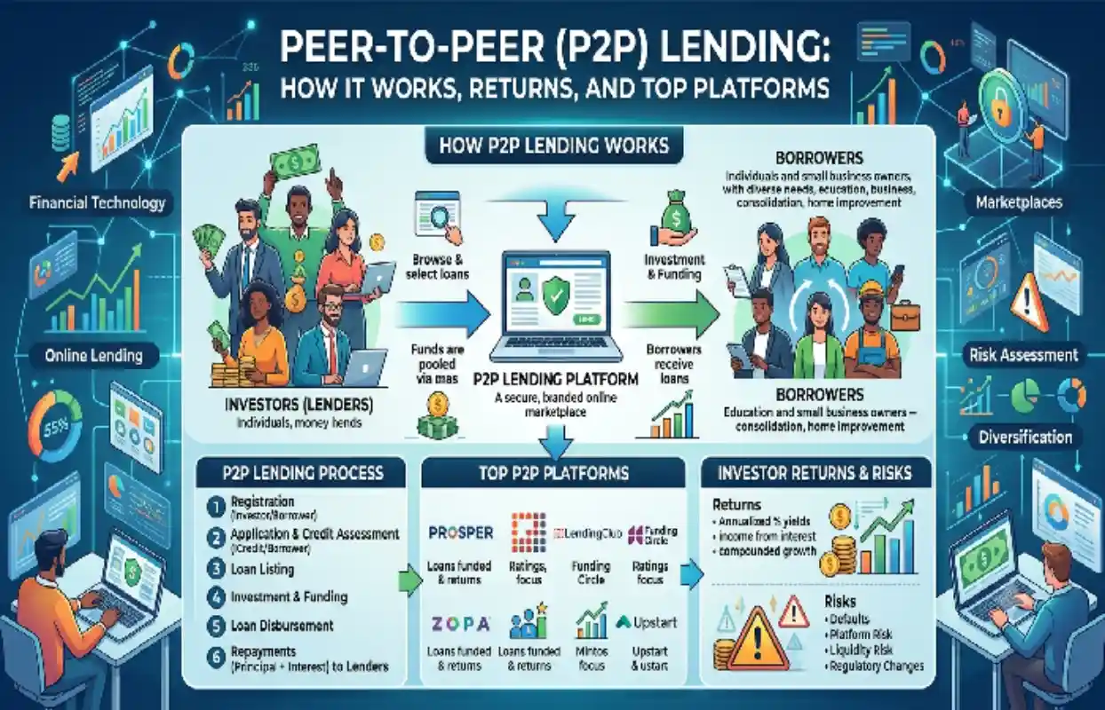 Peer-to-Peer (P2P) Lending: How It Works, Returns, and Top Platforms Peer-to-Peer (P2P) Lending: How It Works, Returns, and Top Platforms