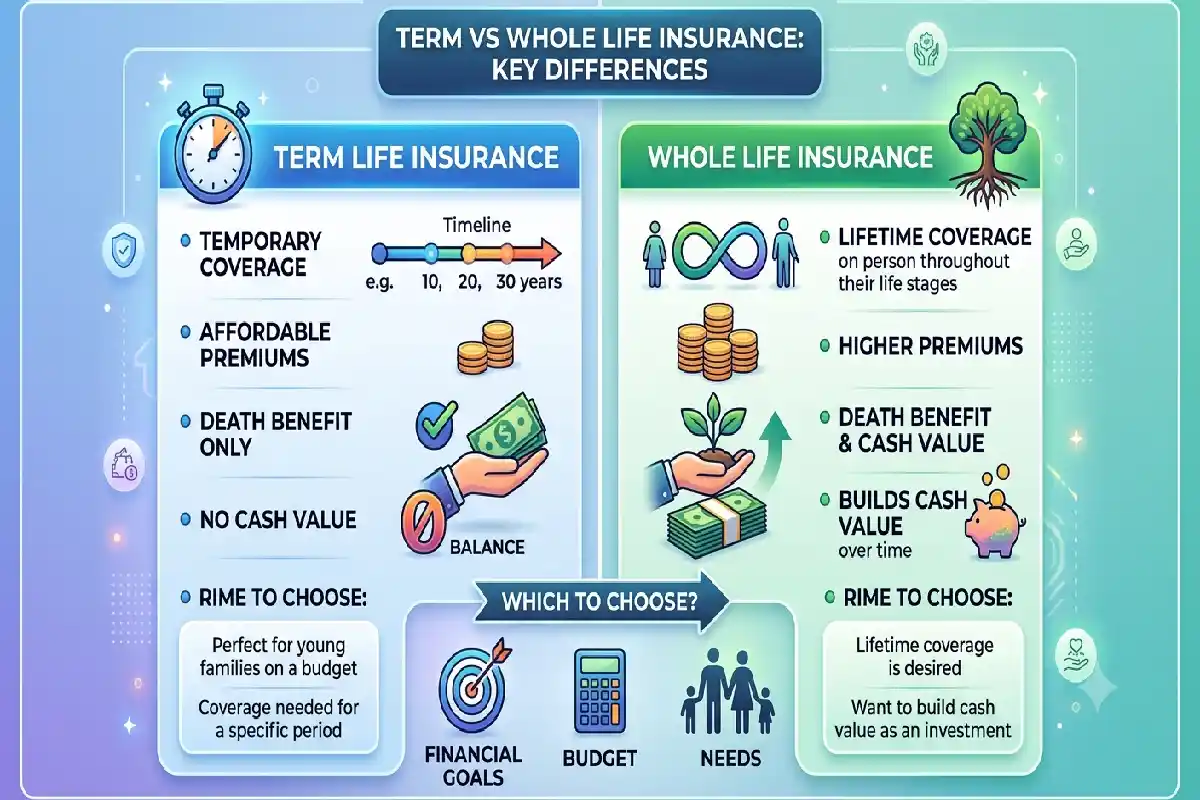 Term vs Whole Life Insurance: Key Differences and Which to Choose